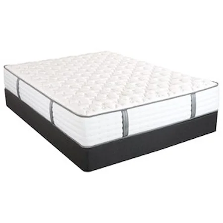 Full Firm Pocketed Coil Mattress and Nordic Wood Foundation